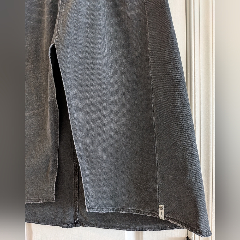One Teaspoon X Free People Chain Midi Skirt Black Grunge Gothic Biker Size 25 - Picture 8 of 16